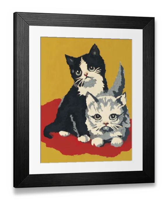 Framed Print : Two Kittens Framed Print : Two Kittens