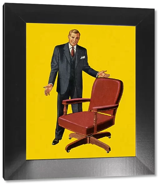 Businessman and Office Chair