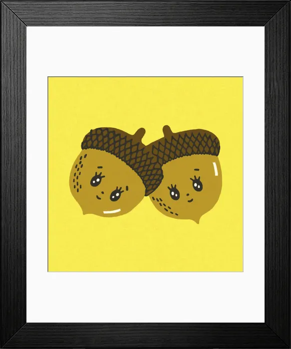 Framed Print : Two Acorns Framed Print : Two Acorns