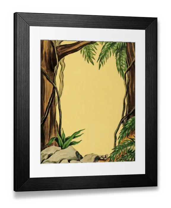 Framed Print : Forest Border Framed Print : Forest Border