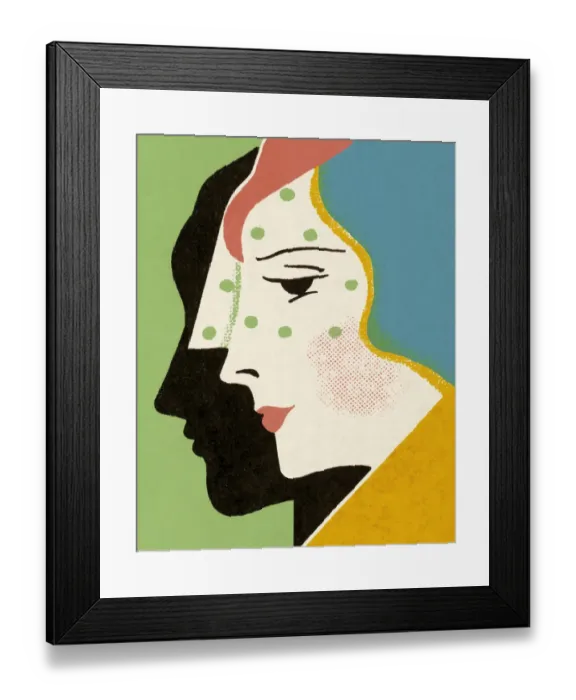 Framed Print : Profile of a Woman Framed Print : Profile of a Woman