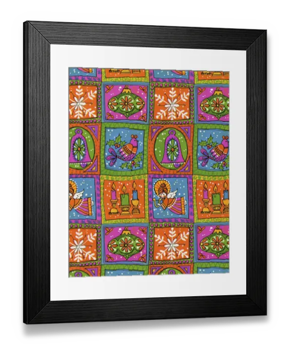 Framed Print : Christmas Pattern Framed Print : Christmas Pattern