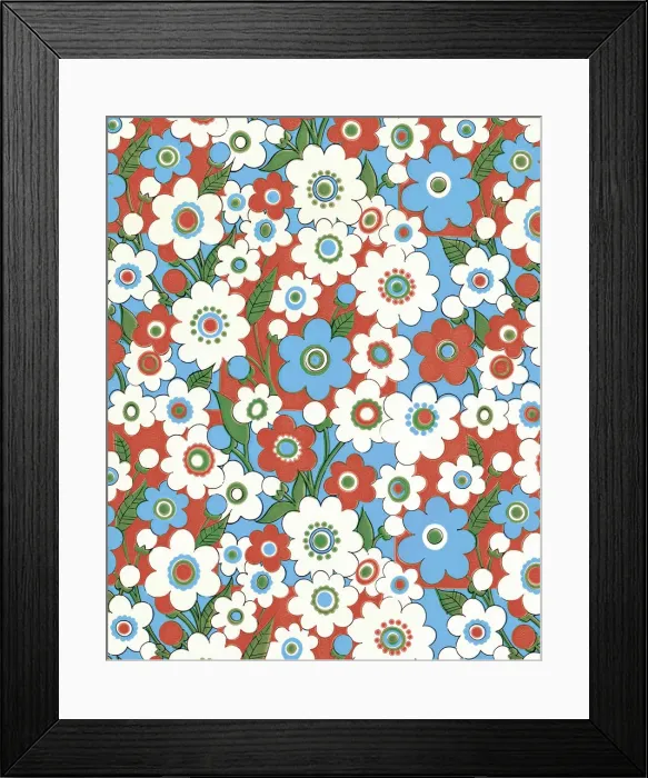 Framed Print : Floral Pattern