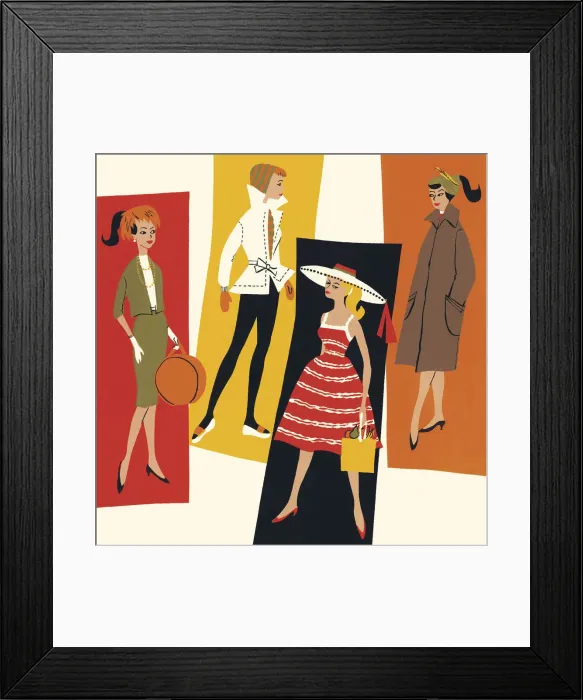 Framed Print : Stylish Ladies Framed Print : Stylish Ladies