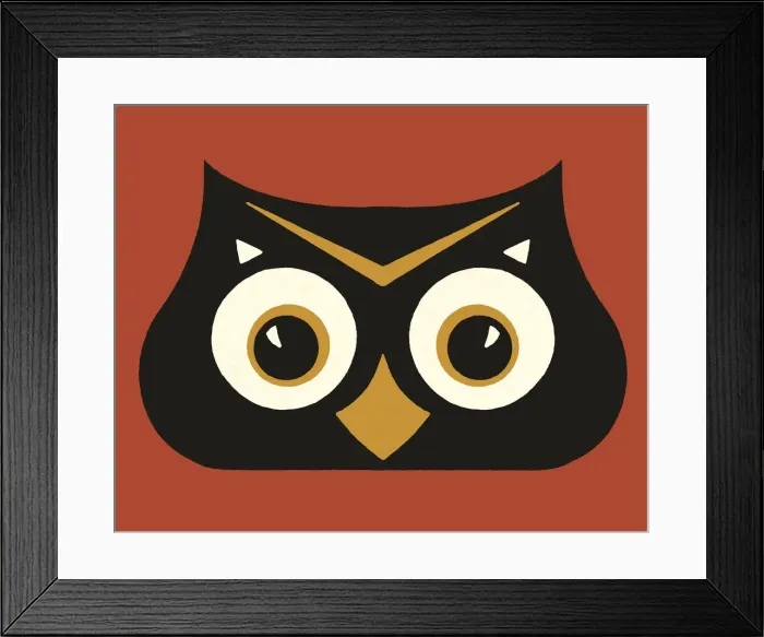 Framed Print : Owl Face Framed Print : Owl Face