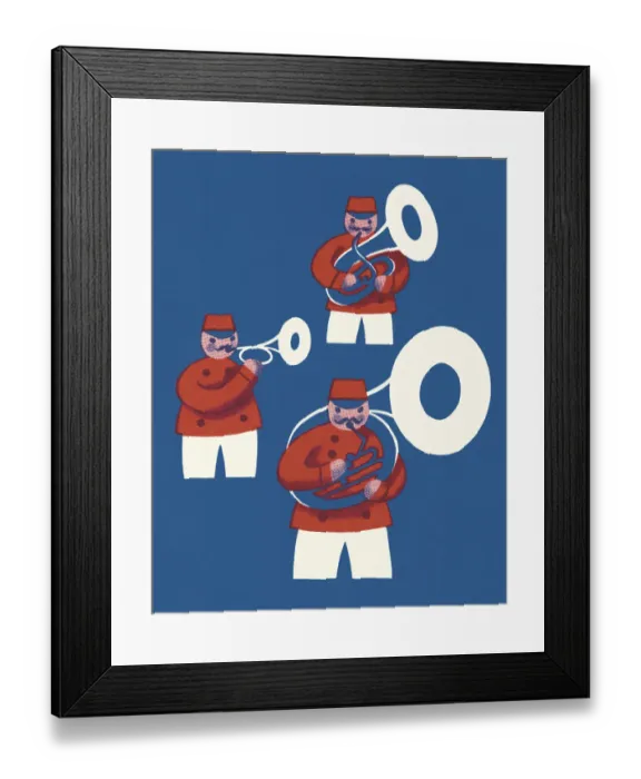 Framed Print : Three Horn Players Framed Print : Three Horn Players