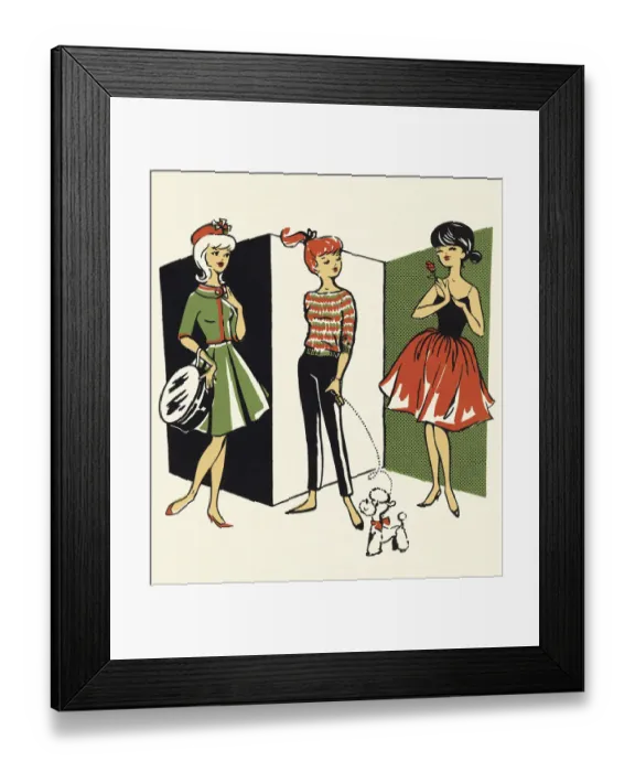 Framed Print : Stylish Ladies Framed Print : Stylish Ladies