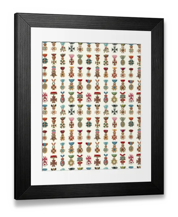 Framed Print : Medal Pattern Framed Print : Medal Pattern
