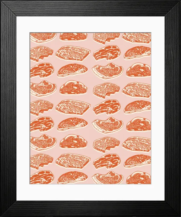 Framed Print : Pattern of Meat Framed Print : Pattern of Meat