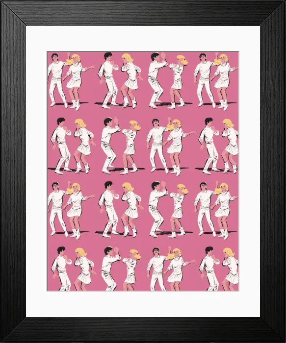 Framed Print : Teenagers Dancing Framed Print : Teenagers Dancing