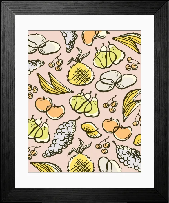 Framed Print : Pattern of Food Framed Print : Pattern of Food