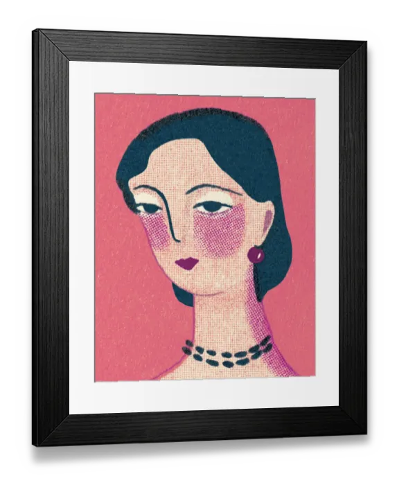 Framed Print : Portrait of a Woman Framed Print : Portrait of a Woman