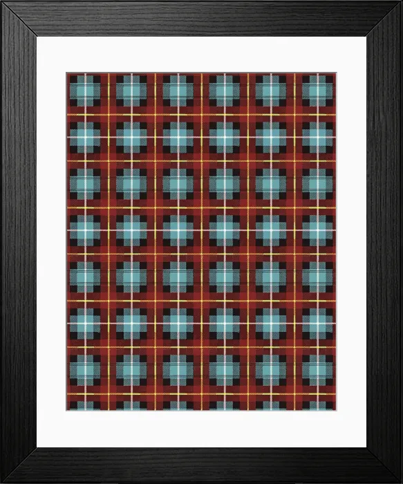 Framed Print : Plaid Pattern