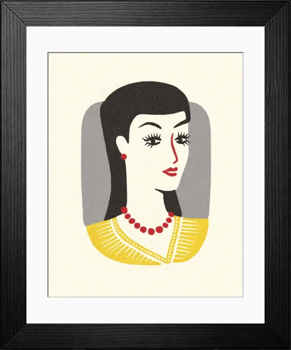 Framed Print : Portrait of a Woman Framed Print : Portrait of a Woman