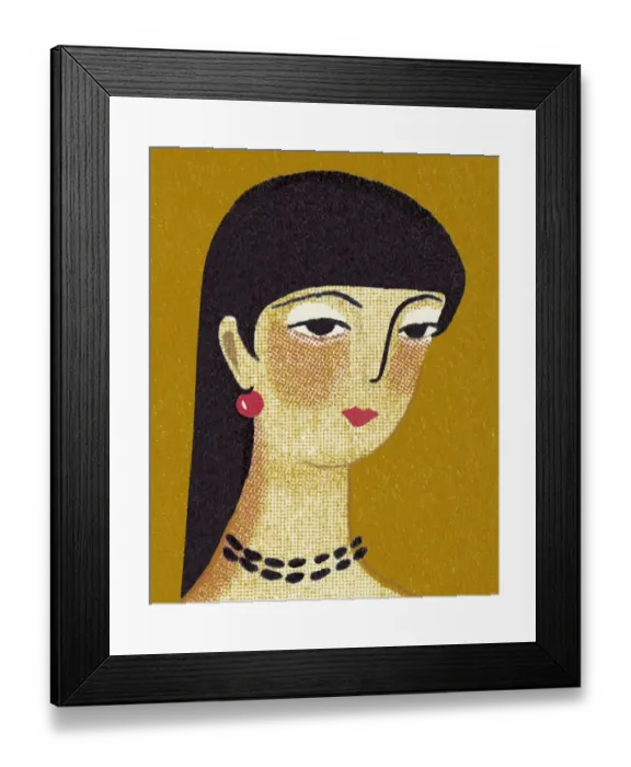 Framed Print : Portrait of a Woman Framed Print : Portrait of a Woman