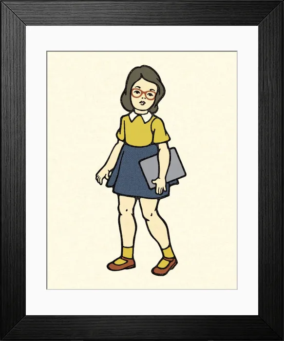 Framed Print : Schoolgirl Framed Print : Schoolgirl