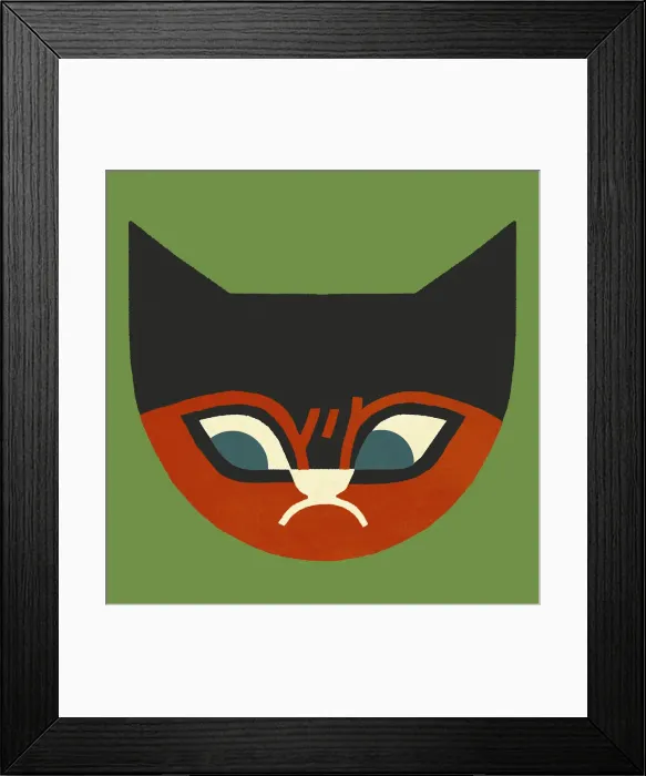 Framed Print : Frowning Cat Framed Print : Frowning Cat