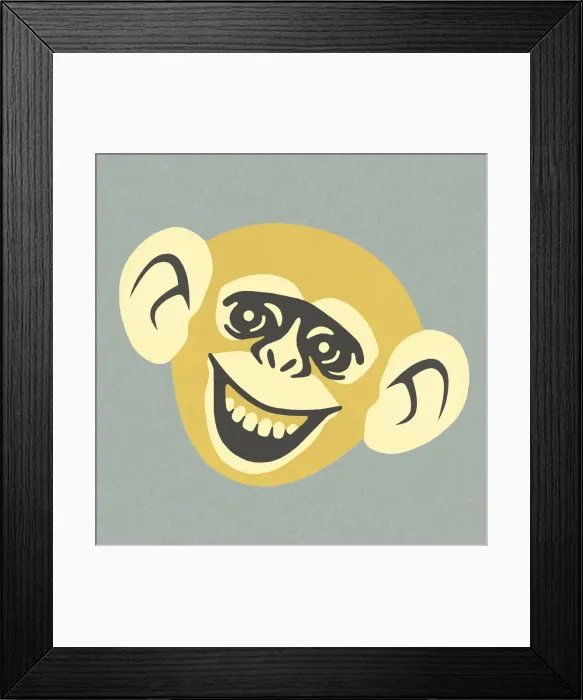 Framed Print : Smiling Monkey Framed Print : Smiling Monkey