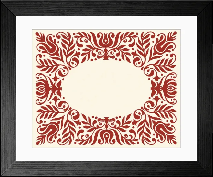 Framed Print : Red Border Framed Print : Red Border