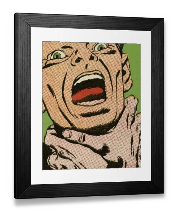 Framed Print : Screaming Man Framed Print : Screaming Man