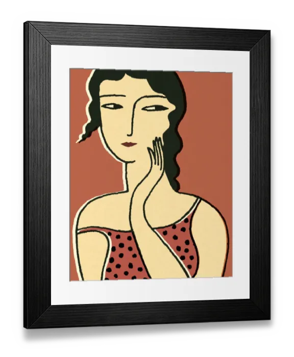 Framed Print : Portrait of a Woman Framed Print : Portrait of a Woman