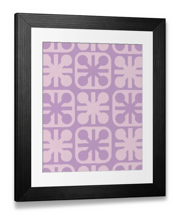 Framed Print : Purple Pattern Framed Print : Purple Pattern