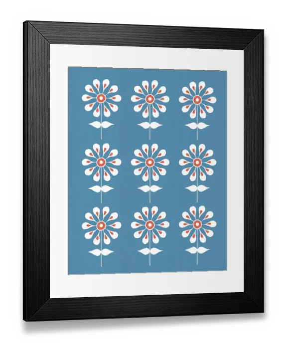 Framed Print : Flower Pattern Framed Print : Flower Pattern