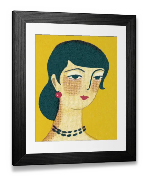 Framed Print : Portrait of a Woman Framed Print : Portrait of a Woman