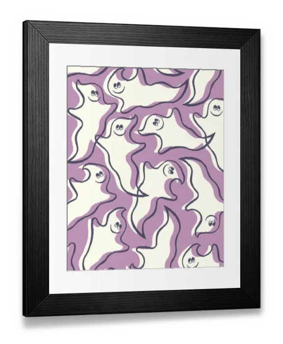Framed Print : Pattern of Ghosts Framed Print : Pattern of Ghosts