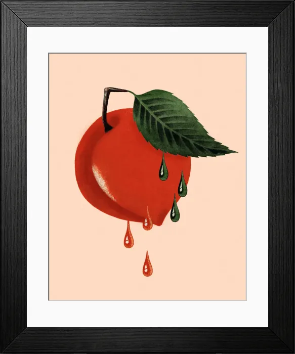Framed Print : Dripping Cherry