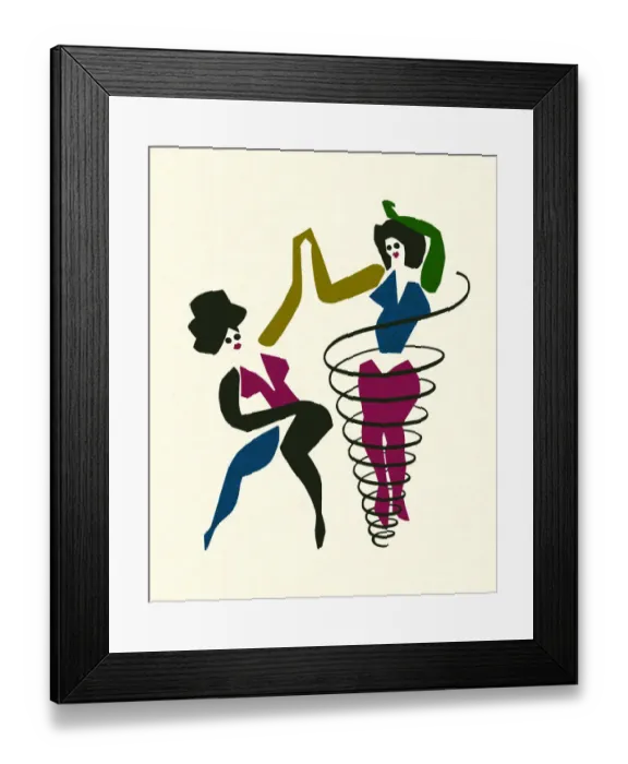 Framed Print : Two Women Dancing Framed Print : Two Women Dancing