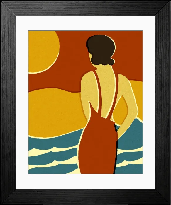 Framed Print : Back of a Woman Framed Print : Back of a Woman