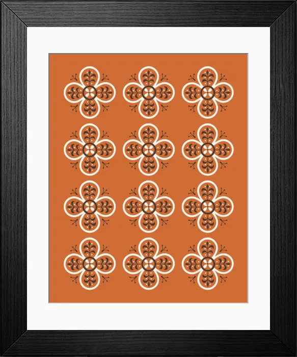 Framed Print : Orange Pattern Framed Print : Orange Pattern