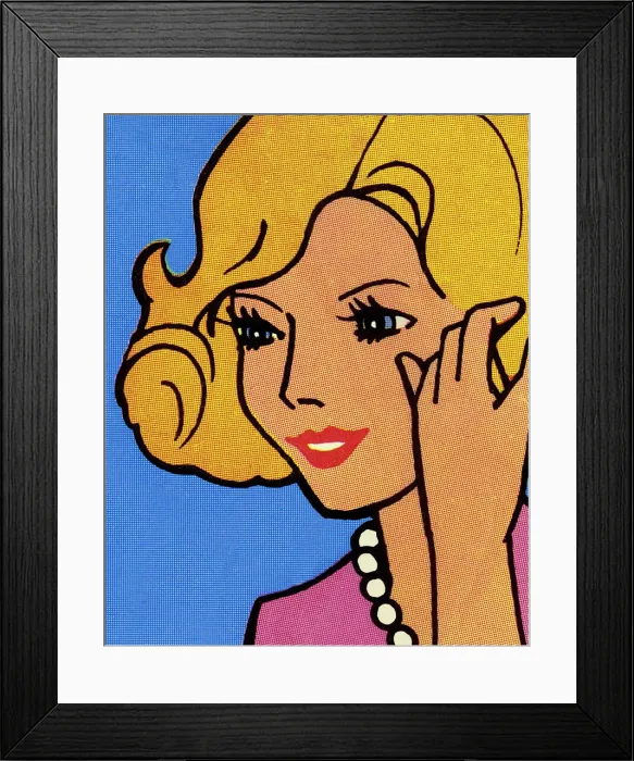 Framed Print : Closeup of a Blond Woman Framed Print : Closeup of a Blond Woman