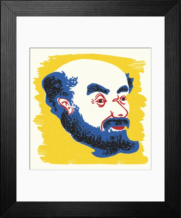 Framed Print : Bearded Bald Man Framed Print : Bearded Bald Man