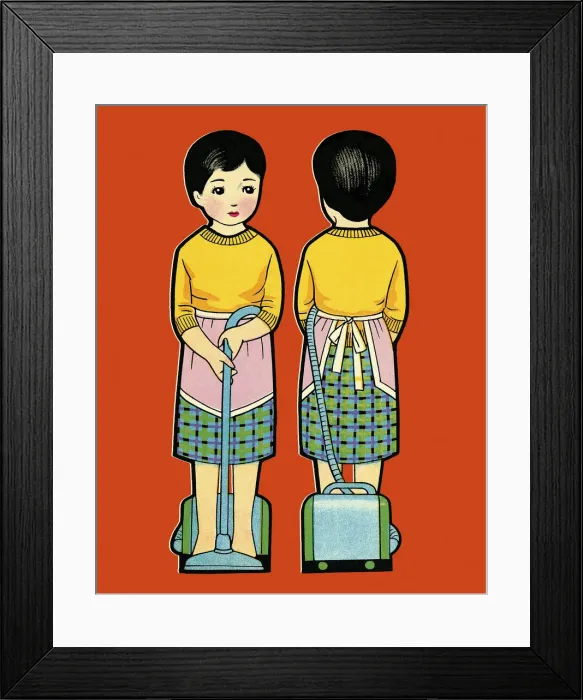 Framed Print : Woman Front and Back
