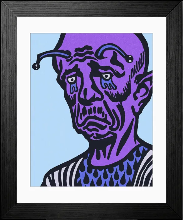 Framed Print : Sad Monster Framed Print : Sad Monster