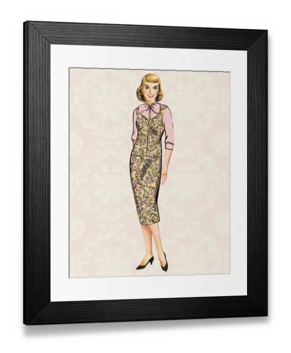 Framed Print : Woman Wearing a Jumper Framed Print : Woman Wearing a Jumper