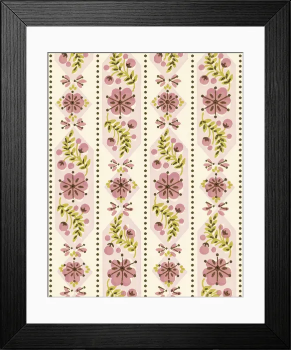Framed Print : Floral Pattern Framed Print : Floral Pattern