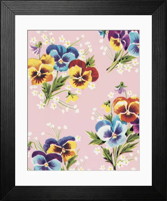 Framed Print : Flower Pattern Framed Print : Flower Pattern
