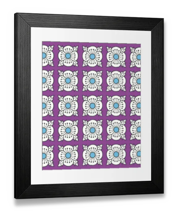 Framed Print : Floral Pattern Framed Print : Floral Pattern