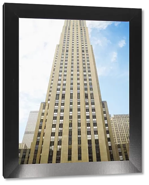 Low angle view of a building, Rockefeller Center, Manhattan, New York City