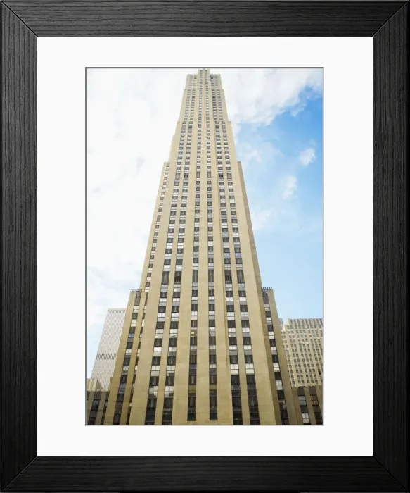 Framed Print : Low angle view of a building, Rockefeller Center, Manhattan, New York City Framed Print : Low angle view of a building, Rockefeller Center, Manhattan, New York City