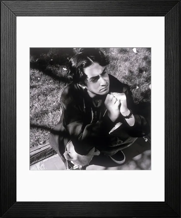 Framed Print : Teenage boy praying and kneeling Framed Print : Teenage boy praying and kneeling