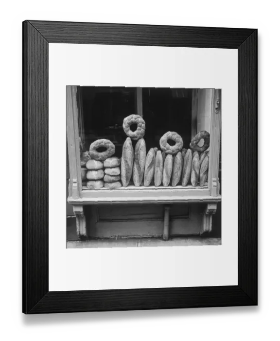 Framed Print : Loaves of bread in store window Framed Print : Loaves of bread in store window