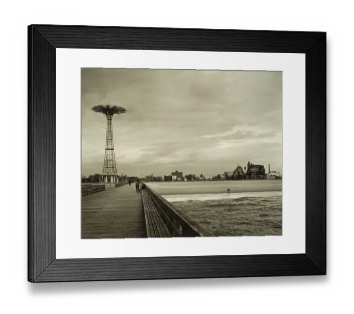 Framed Print : Defunct parachute ride at Coney Island amusement park Framed Print : Defunct parachute ride at Coney Island amusement park