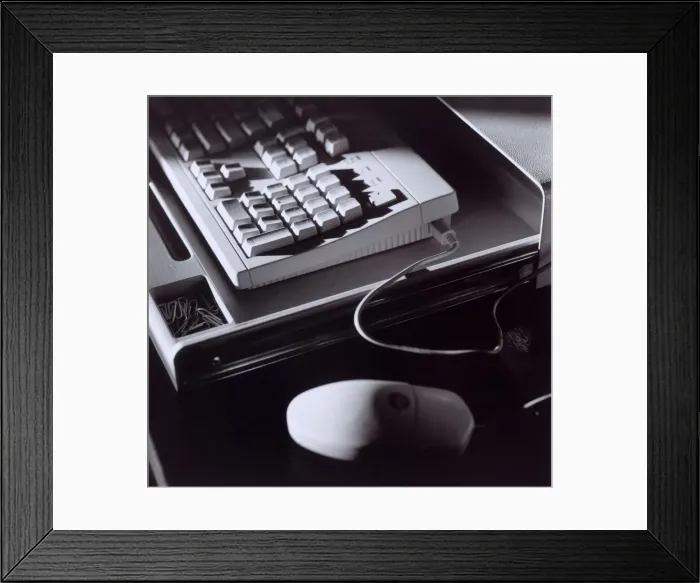 Framed Print : Close up of a computer keyboard and mouse Framed Print : Close up of a computer keyboard and mouse