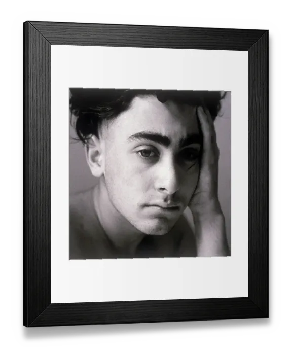 Framed Print : Depressed teenage boy Framed Print : Depressed teenage boy