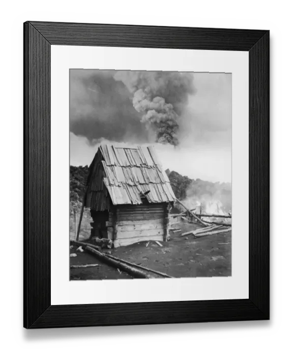 Framed Print : Doomed Lava Hut Framed Print : Doomed Lava Hut