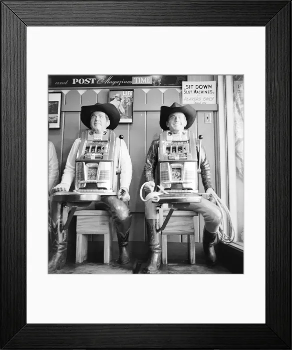 Framed Print : Slot Machines Framed Print : Slot Machines